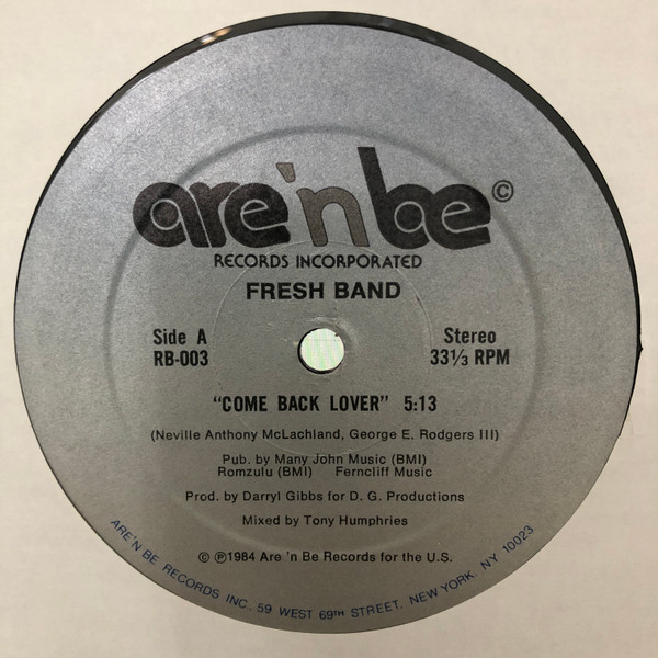Fresh Band — Come Back Lover