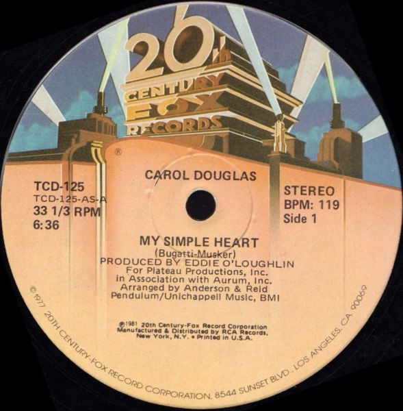 Carol Douglas — My Simple Heart