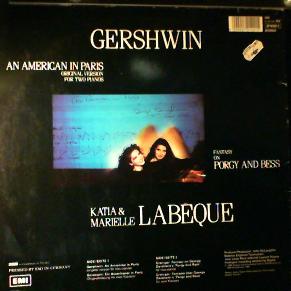 Labeque Katia & Marielle — Gershwin - An American In Paris (Original Version For Two Pianos) - Fantasy On Porgy And Bess (arr. by Grainger Percy)