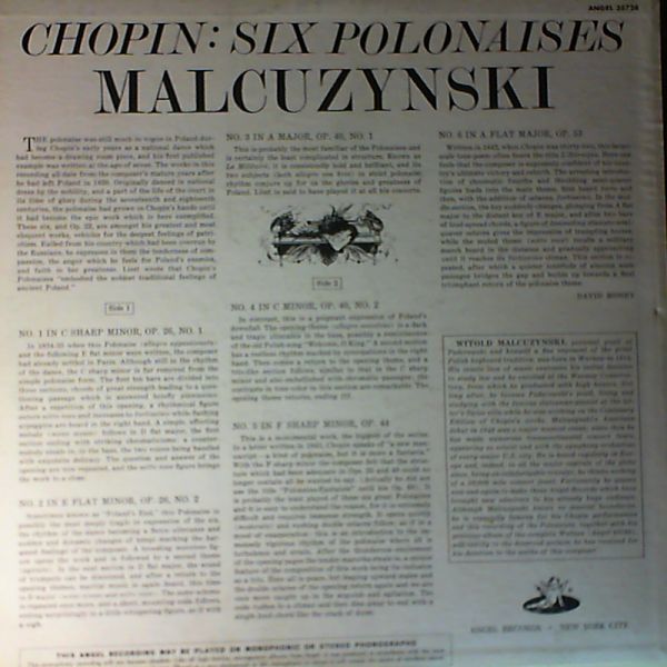 Malcuzynsky Witold — Chopen F.