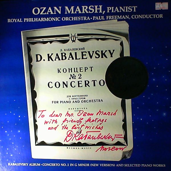 Marsh Ozan — Kabalevsky D. - Concerto No.2 in G-moll for Piano and Orchestra