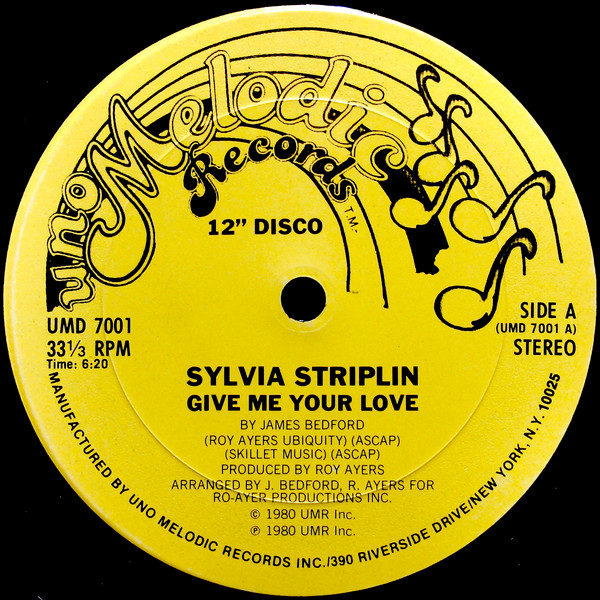 Sylvia Striplin — Give Me Your Love