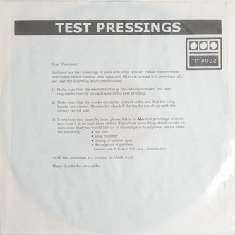 Demdike Stare — Testpressing #002