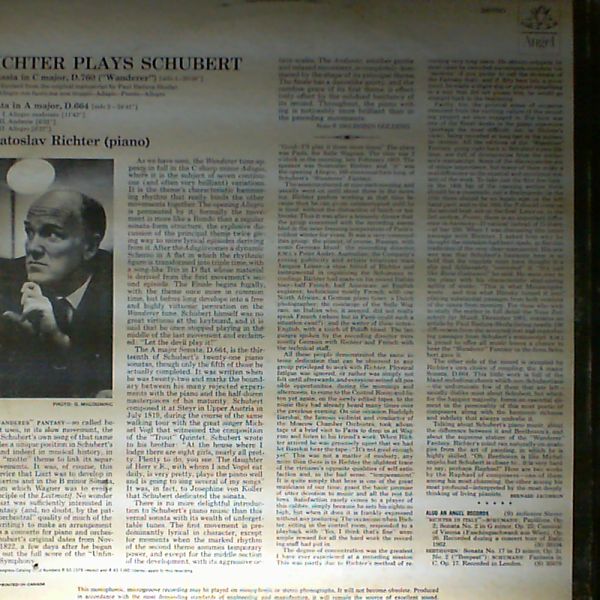 Richter Sviatoslav (Рихтер Святослав) — Schubert: Wanderer Fantasia; Sonata in A major, Op.120