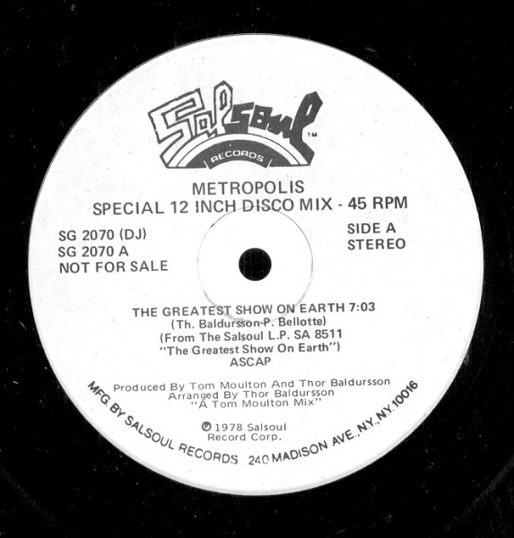 Metropolis (5) — The Greatest Show On Earth