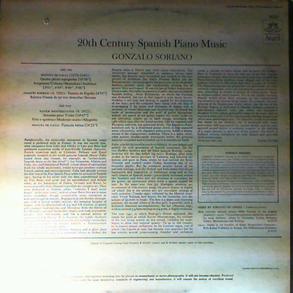 Soriano Gonzalo — 20th Century Spanish Piano Music