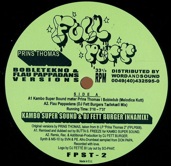Prins Thomas — Bobletekno & Flau Pappadans Versions