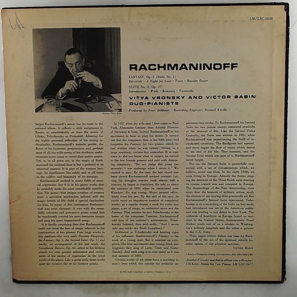 Vronsky And Babin — Rachmaninov - Suites Nos. 1 And 2 For Two Pianos (Рахманинов)