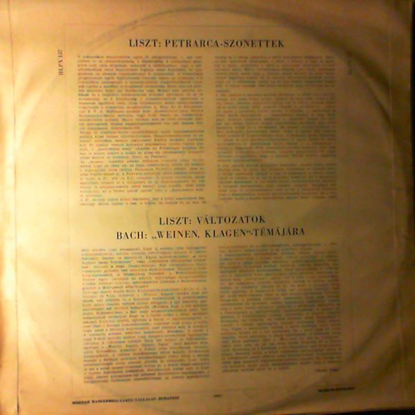 Zempleni Kornel — F.Liszt- Sonetti del petrarca, Bach