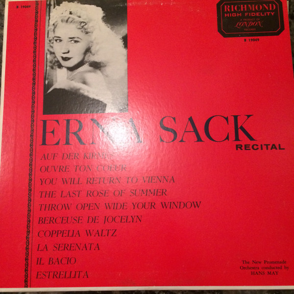 Erna Sack — Erna Sack Recital