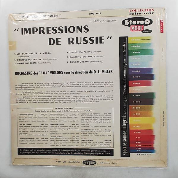 101 Strings (Orchestre Des "101" Violons) — Impressions De Russie (Knipper, Rubinstein, Tchaikovsky, Khatchaturian, Ippolitov-Ivanov)