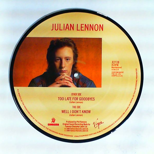 Lennon Julian — Too Late For Goodbyes - Well I Don't Know