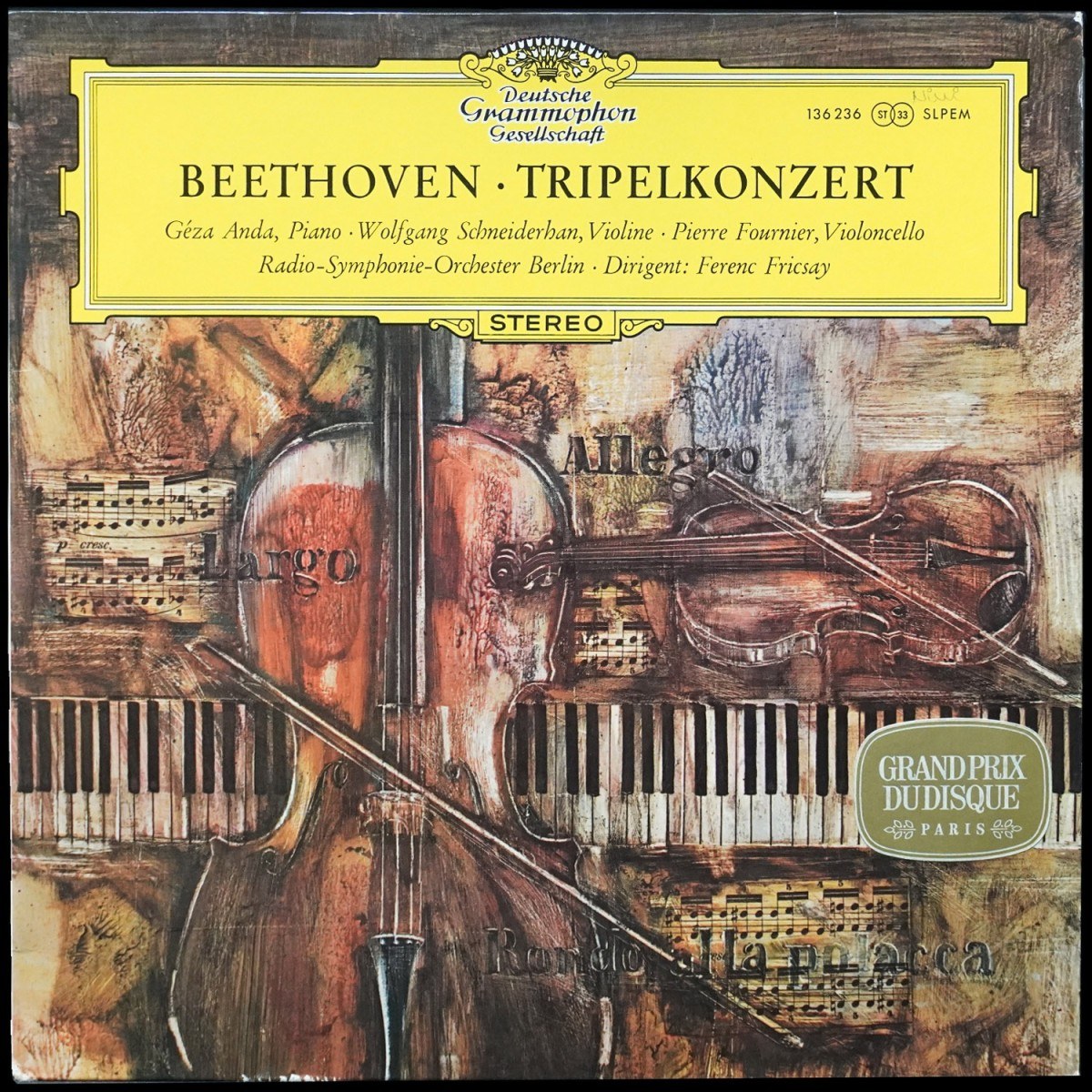 Ferenc Fricsay / Geza Anda / Wolfgang Schneiderhan / Pierre Fournier — Beethoven: Tripelkonzert