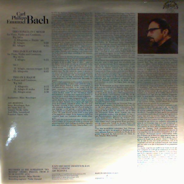 ARS Rediviva Orchestra (cond. Munclinger Milan) — Bach C.Ph.E. - Trio Sonatas