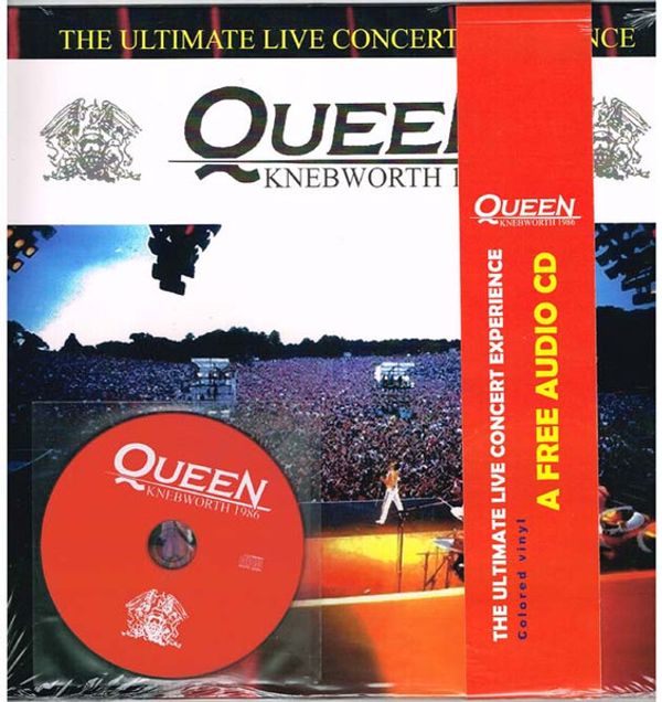 QUEEN — KNEBWORTH 1986 COLORED VINYL EDITION