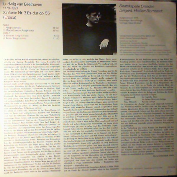 Beethoven V.L. — Sym. No. 3 op. 55 (dir. blomstedt)
