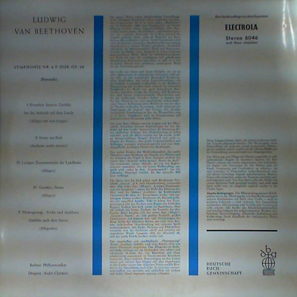 Berliner Philharmoniker — Beethoven - Sym. No. 6 F-dur (Pastorale) (con. Cluytens)