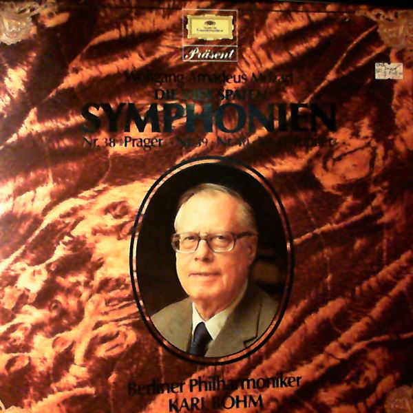 Berliner Philharmoniker (cond. Bohm Karl) — Mozart - Die Vier Spaten Symphonien Nr 38 Prager, Nr. 39, Nr.40, Nr. 41 Jupiter