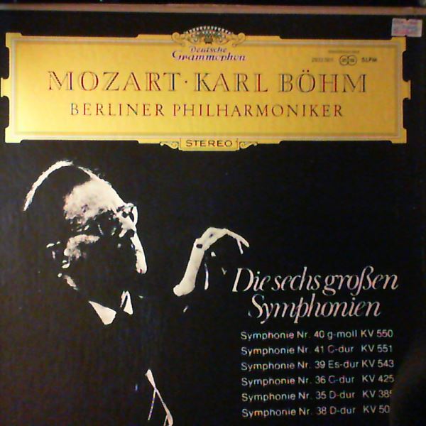 Berliner Philharmoniker (cond. Bohm Karl) — Mozart - Die Sechs Grossen Symphonien nr. 40, 41, 39, 36, 35, 38