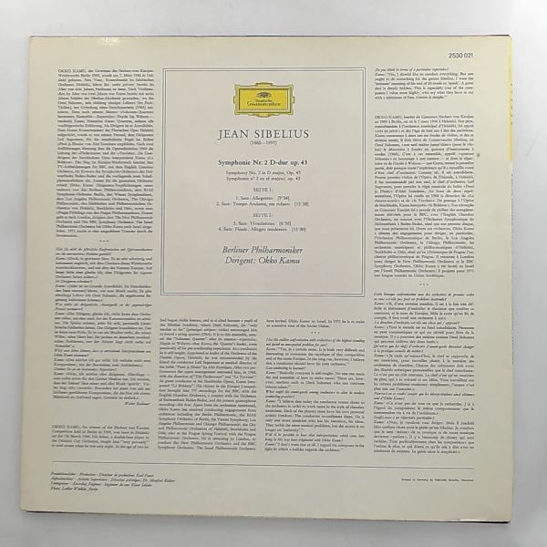 Berliner Philharmoniker (dir. Kamu Okko) — Sibelius - Symphonie Nr. 2 in D-dur Op. 43