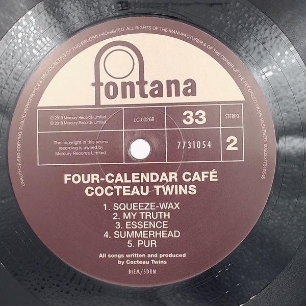 Cocteau Twins — Four-Calendar Café