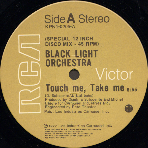 Black Light Orchestra — Touch Me, Take Me