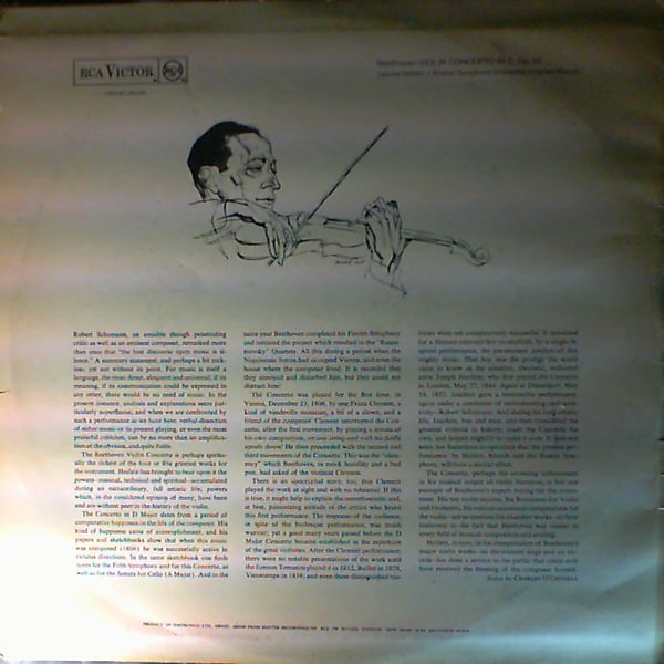 Boston Symphony Orchestra (cond. Munch Charles) — Beethoven L. - Violin Concerto in d, Op.61