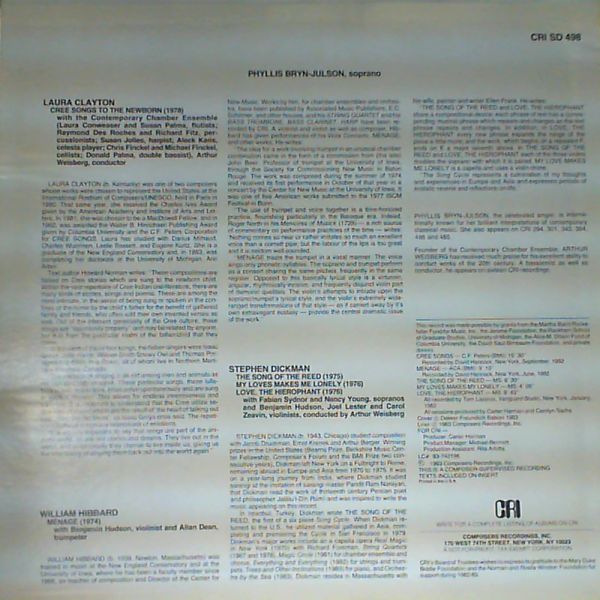 Bryn-Julson Phyllis — Phyllis Bryn-Julson sings music of Clayton, Hibbard and Dickman