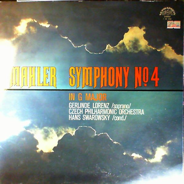 Chech Philharmonic Orchestra (cond. Swarowsky H.)/Lorenz G. — Mahler - Symphony no. 4