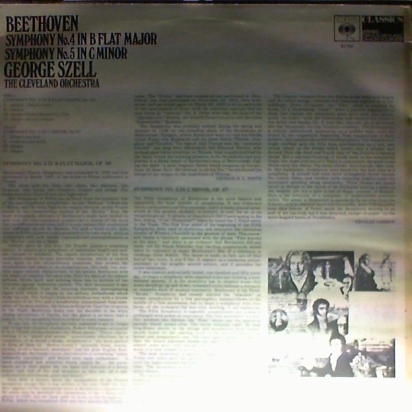 Cleveland Orchestra (cond. Szell George) — Beethoven - Symphony No.4 in B flat dur/Symphony No.5 in C moll