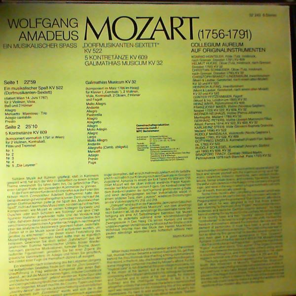 Collegium Aureum — Der Heitere Mozart