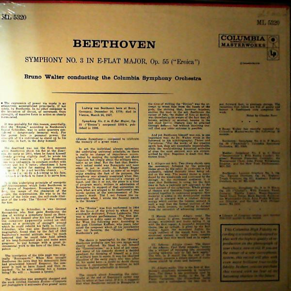 Columbia Symphony Orchestra (cond. Walter Bruno) — Beethoven - Symphony No. 3 Op. 55 "Eroica"
