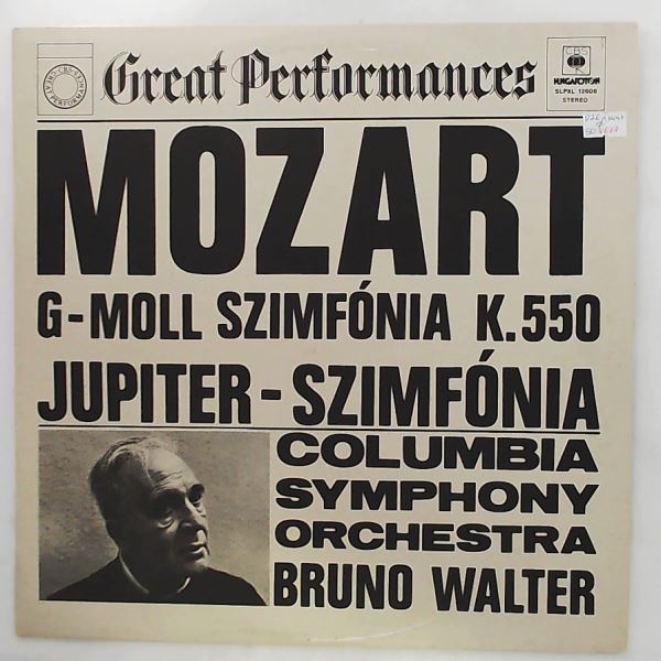 Columbia Symphony Orchestra (cond. Walter Bruno) — Mozart - G-moll Szimfonia K. 550 / Jupiter - Szimfonia