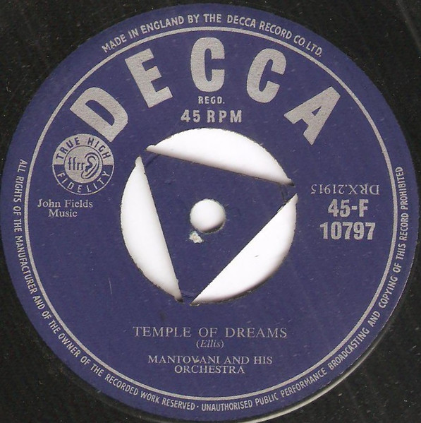Mantovani and His Orchestra — Temple Of Dreams