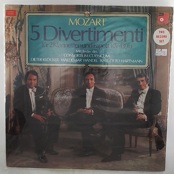 Consortium Classicum — Mozart - 5 Divertimenti For 2 Clarinets And Bassoon, K.439b