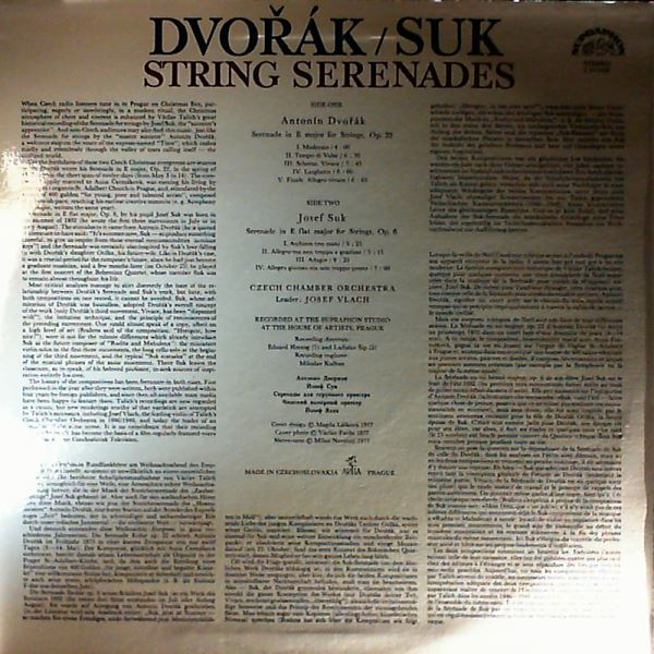 Czech Chamber Orchestra (cond. Vlach J.) — Dvorak A. - String Serenades