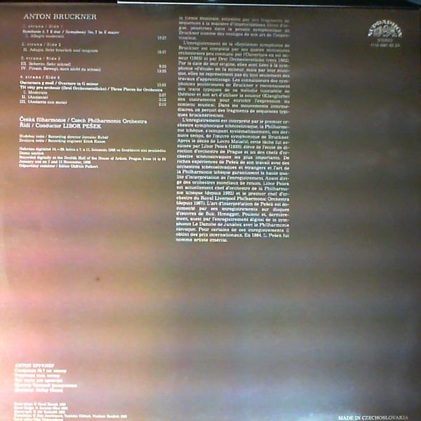 Czech Philharmonic Orchestra — Bruckner A. - Symphony No. 7.