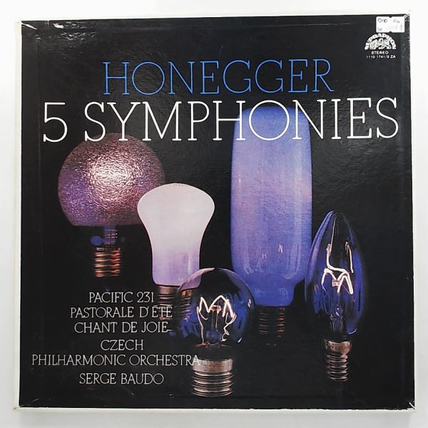 Czech Philharmonic Orchestra (cond. Baudo S.) — Honegger A. - 5 Symphonies (Pacific 231 / Pastorale D'Ete / Chant De Joie)