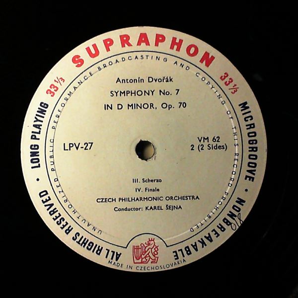 Czech Philharmonic Orchestra (cond. Sejna K.) — Dvorak - Symphony No. 7 In D-moll Op.70