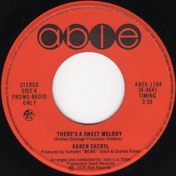 Karen Cheryl — There's A Sweet Melody