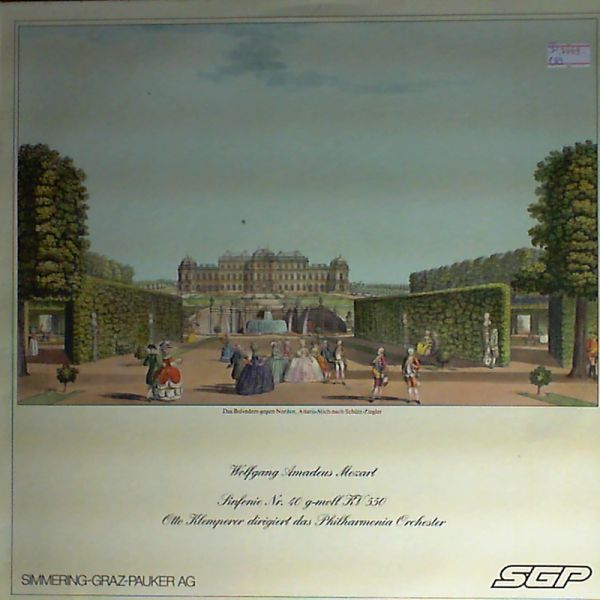 Das Philharmonia orchester (dir. Klemperer O.) — Mozart W.A. - Sinfonie №40 g-moll,Eine kleine Nachtmusik G-dur,Ouverture zur Oper "Die Zauberflote"
