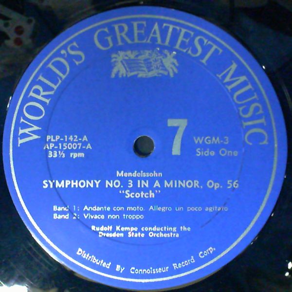 Dresden State Orchestra — Mendelssohn - Sym. No. 3 "Scotch" op. 56 (con. Kempe)