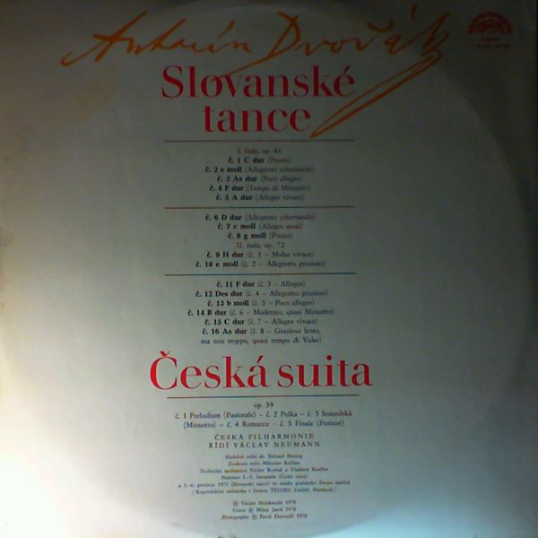 Dvorak Antonin — Slovanske Tance Ceska Suita