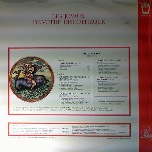 Ensemble Instrumental de Grenoble (dir. Cardon St.) — Divertimento pour cordes, Six Chansons, Esquisses, Quatre petites danses