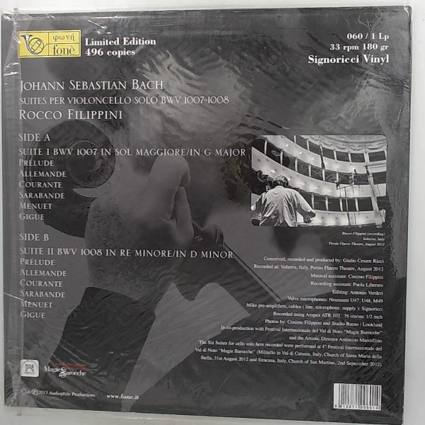 Filippini Rocco — Bach J.S. - Suites Per Violoncello Solo BWV 1007-1008
