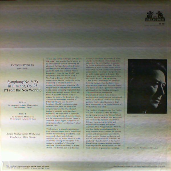 Gerdes Otto (cond.) — Dvorak A. - Symphony No.9 (5)in E-moll, Op.95 ("From The New World")