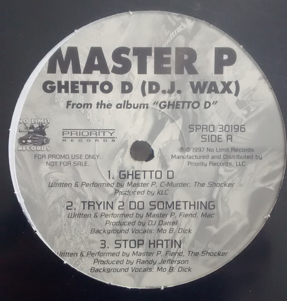 Master P — Ghetto D (D.J. Wax)