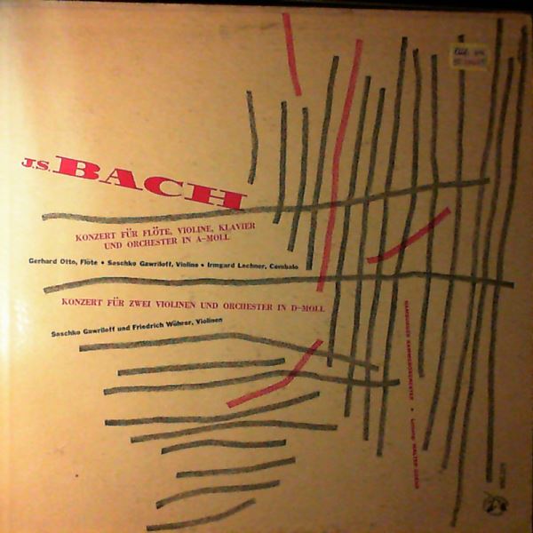 Hamburger Kammerorchester (dir. Goehr W.) — Bach J.S. - Konzert Fur Flote, Violine, Klavier Und Orchester In A-Moll; Konzert Fur Zwei Violinen Und Orchester In D-Moll
