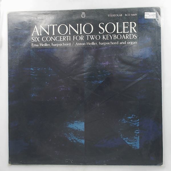 Heiller Anton/Heiller Erna — Soler Antonio - Six Concerti For Two Keyboards