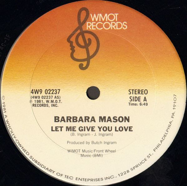 Barbara Mason — Let Me Give You Love